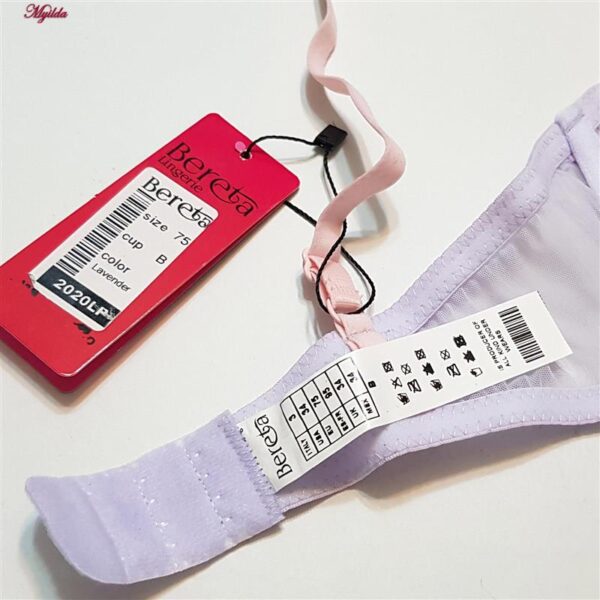 ست شورت و سوتین زنانه برتا مدل فنردار کد 5103-2020-LP رنگ یاسی