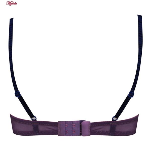 ست شورت و سوتین زنانه برتا مدل فنردار پلنگی کد 5100-2420-BP رنگ بنفش