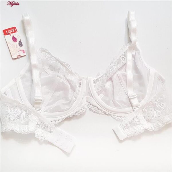 سوتین زنانه لین مدل فنردار کد 4680-513 رنگ سفید