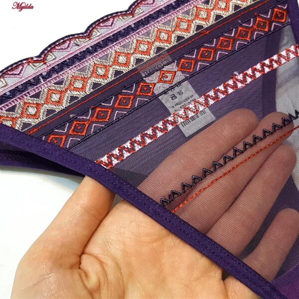 ست شورت و سوتین زنانه برتا مدل فنردار کد 5101-1031-PP رنگ بنفش