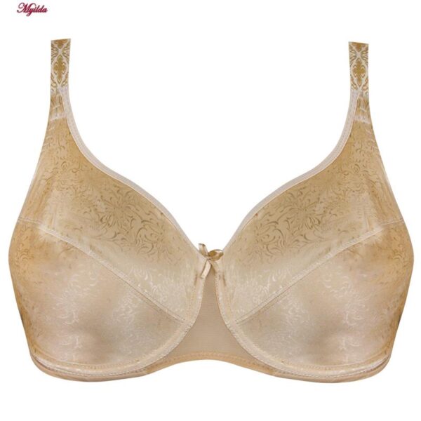 سوتین زنانه شاندرمن مدل فنردار کد 5080-2385-26 رنگ کرم