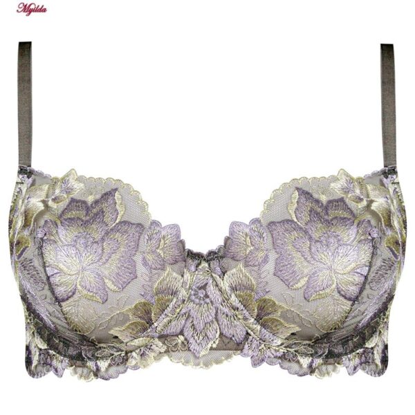 ست شورت و سوتین زنانه برتا مدل فنردار کد 5100-2420-GP رنگ نسکافه ای بسته 3 عددی