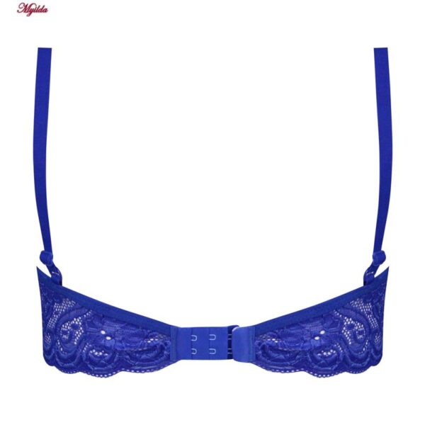 ست شورت و سوتین زنانه ماییلدا مدل فنردار هارنس کد 5165 رنگ آبی کاربنی