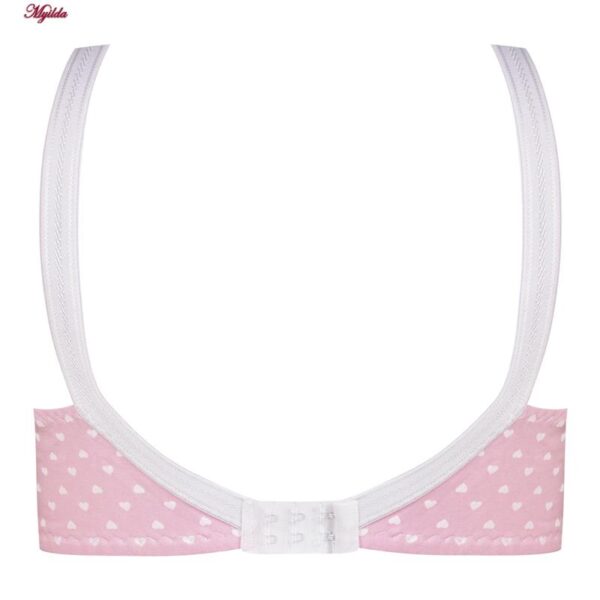 سوتین زنانه ماییلدا مدل بدون فنر قلبی کد 5039 رنگ صورتی