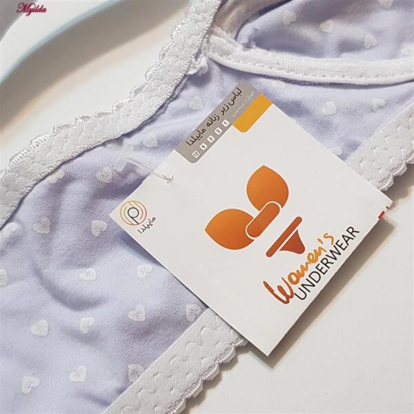 سوتین زنانه ماییلدا مدل بدون فنر کد 5039 رنگ یاسی