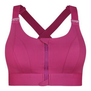 نیم تنه ورزشی زنانه ماییلدا مدل جلو زیپدار پد ثابت کد 5018 رنگ سرخابی