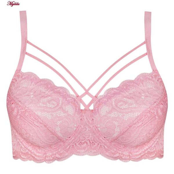 ست شورت و سوتین زنانه ماییلدا مدل فنردار هارنس کد 5165 رنگ صورتی