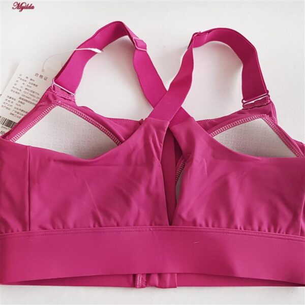 نیم تنه ورزشی زنانه ماییلدا مدل جلو زیپدار پد ثابت کد 5018 رنگ سرخابی