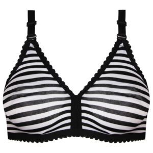 سوتین زنانه ماییلدا مدل پرسی راه راه بدون فنر کد 5046