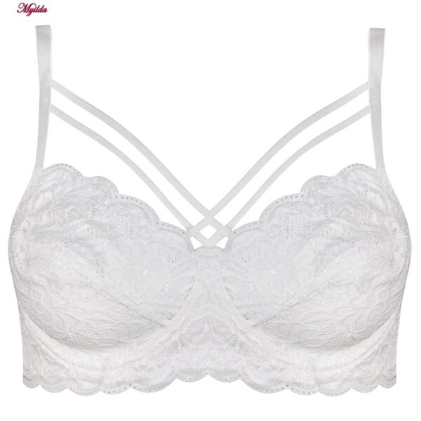 ست شورت و سوتین زنانه ماییلدا مدل فنردار هارنس کد 5165 رنگ سفید