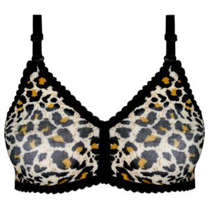 سوتین زنانه ماییلدا مدل پرسی پلنگی بدون فنر کد 5046