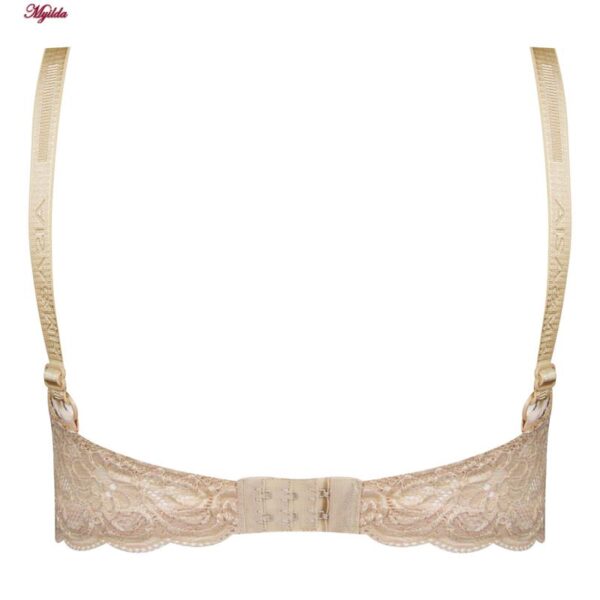 ست شورت و سوتین زنانه ماییلدا مدل فنردار هارنس کد 5165 رنگ کرم