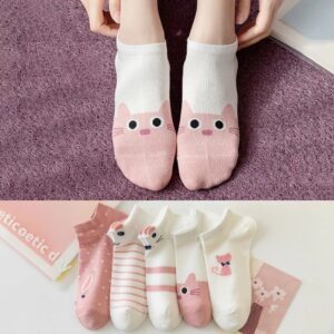 جوراب گربه صورتی n-1174