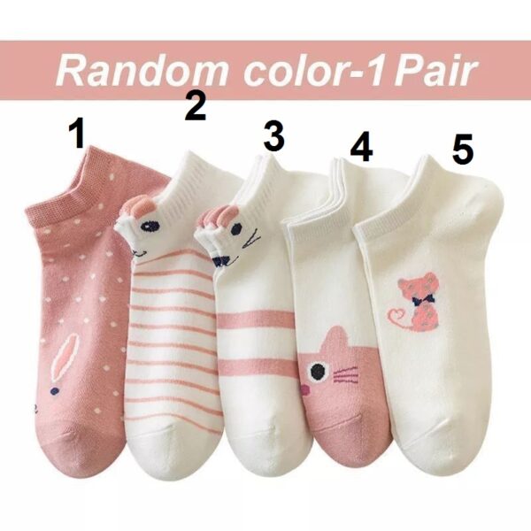 جوراب گربه صورتی n-1174 - Image 2