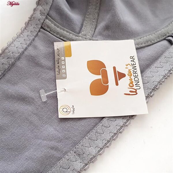 سوتین زنانه ماییلدا مدل بدون فنر کد 3472 رنگ طوسی