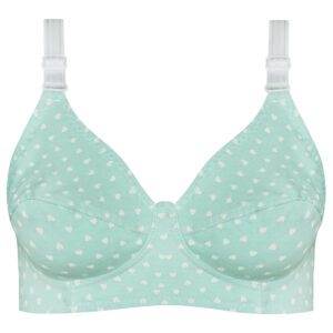 سوتین زنانه ماییلدا مدل بدون فنر قلبی کد 5039 رنگ سبز