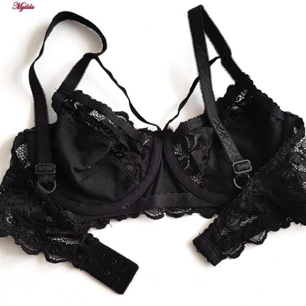 سوتین زنانه ماییلدا مدل هارنس فنردار کد 5045 رنگ مشکی