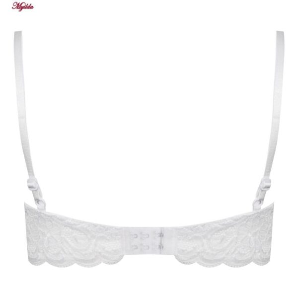ست شورت و سوتین زنانه ماییلدا مدل فنردار هارنس کد 5165 رنگ سفید