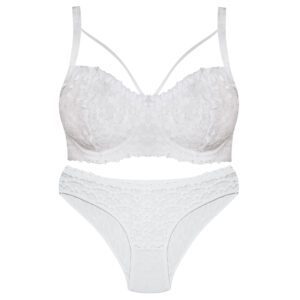 ست شورت و سوتین زنانه کارنا رز مدل فنردار کد 5169 رنگ سفید
