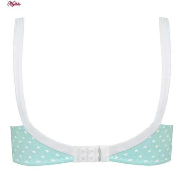 سوتین زنانه ماییلدا مدل بدون فنر قلبی کد 5039 رنگ سبز