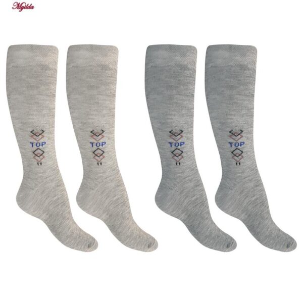 جوراب ساق بلند مردانه ضیاکو مدل پنبه ای کد 5184-633-4 بسته 4 عددی