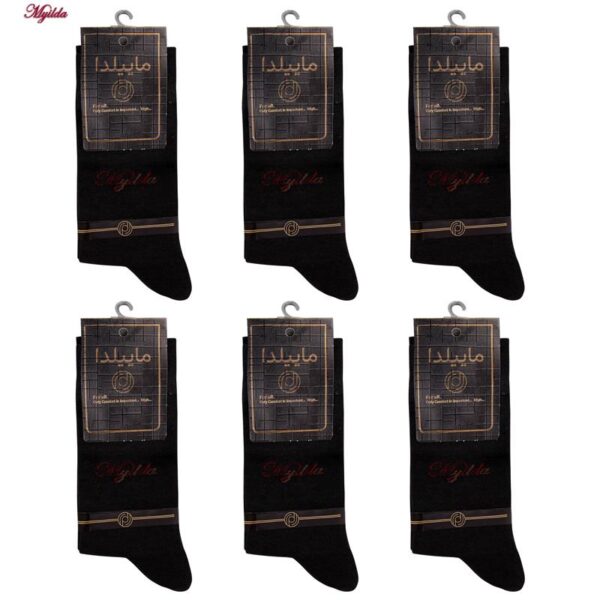جوراب مردانه ماییلدا مدل 3629-92 بسته 6 عددی