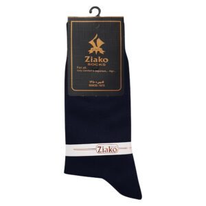 جوراب ساق بلند مردانه ضیاکو مدل پنبه ای کد 5181-337 رنگ سرمه ای