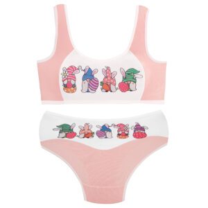 ست شورت و نیم تنه دخترانه ماییلدا مدل پددار تخم مرغ کد 5164-1 رنگ صورتی روشن