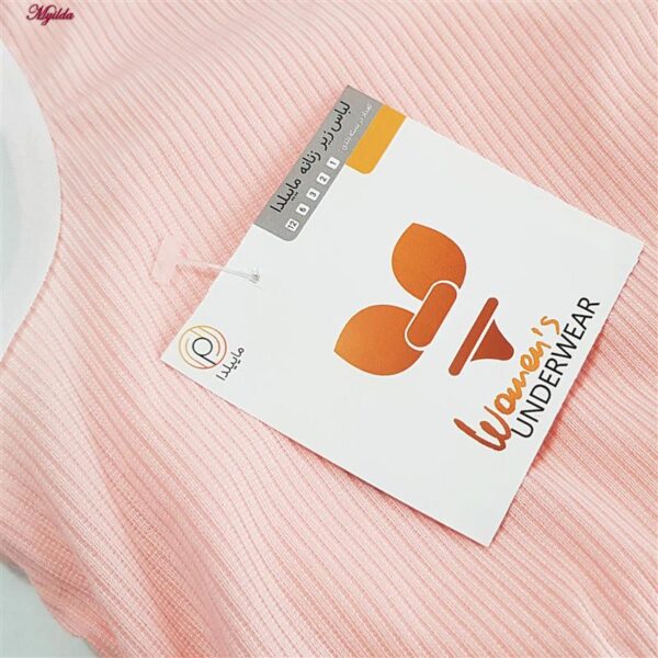 ست شورت و نیم تنه دخترانه ماییلدا مدل پددار خرگوش خندان کد 5164-7 رنگ صورتی روشن