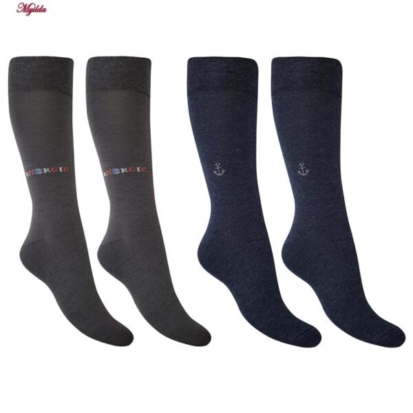 جوراب ساق بلند مردانه ضیاکو ترنج مدل پنبه ای کد 5182-4002-4 بسته 4 عددی