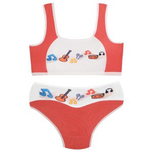 ست شورت و نیم تنه دخترانه ماییلدا مدل پددار ساز و آواز کد 5164-3 رنگ گلبهی