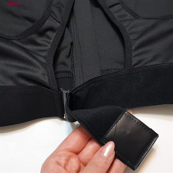 نیم تنه ورزشی زنانه ماییلدا مدل بند چسبی پددار پشت ضربدری کد 5166-805 رنگ مشکی