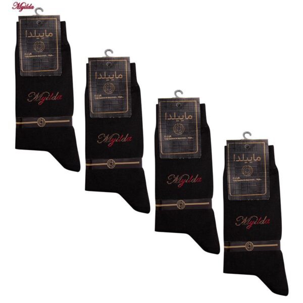 جوراب مردانه ماییلدا مدل 3634-1001 بسته 4 عددی