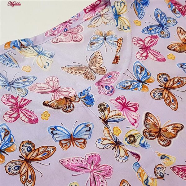 تونیک زنانه ماییلدا مدل پروانه کد 5195-10 رنگ یاسی