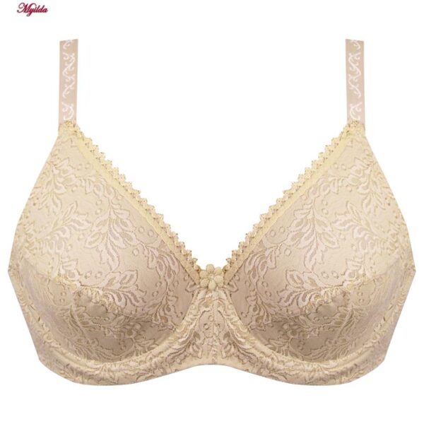 سوتین زنانه پانیذ مدل 66300 رنگ کرم