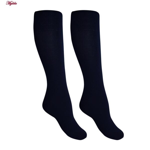 جوراب ساق بلند مردانه ضیاکو مدل پنبه ای کد 5180-118 رنگ سرمه ای