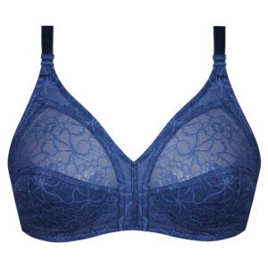 سوتین زنانه پانیذ مدل بدون فنر کد 66500-New رنگ سرمه ای