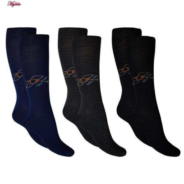 جوراب ساق بلند مردانه مدل 5185-266-2 بسته 6 عددی