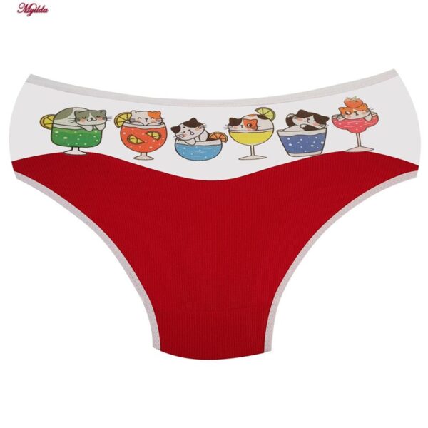 ست شورت و نیم تنه دخترانه ماییلدا مدل پددار گربه و آبمیوه کد 5164-2 رنگ قرمز