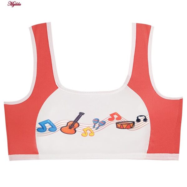 ست شورت و نیم تنه دخترانه ماییلدا مدل پددار ساز و آواز کد 5164-3 رنگ گلبهی