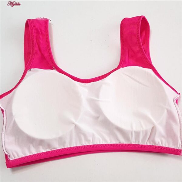 ست شورت و نیم تنه دخترانه ماییلدا مدل پددار ساز و آواز کد 5164-3 رنگ سرخابی