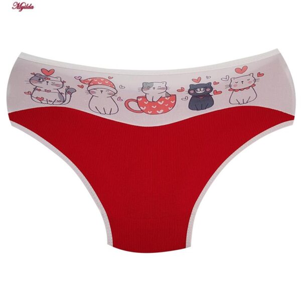 ست شورت و نیم تنه دخترانه ماییلدا مدل پددار گربه و فنجان کد 5164-4 رنگ قرمز