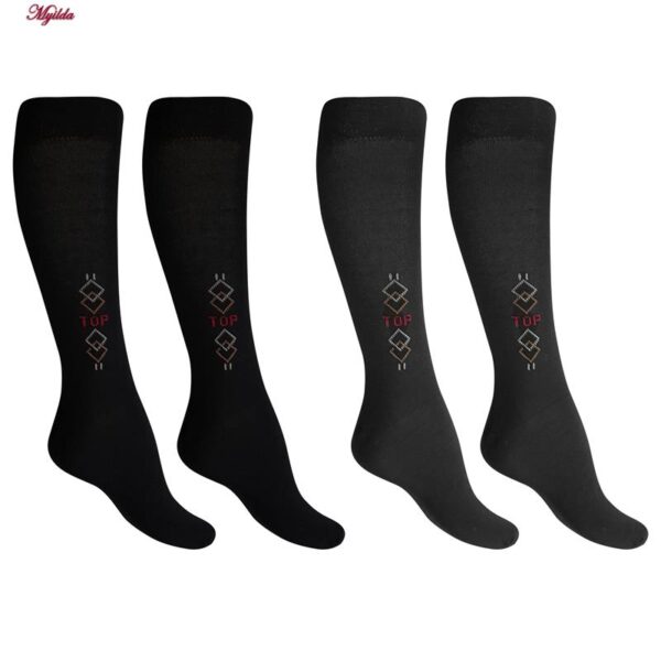 جوراب ساق بلند مردانه ضیاکو مدل پنبه ای کد 5184-633-4 بسته 4 عددی