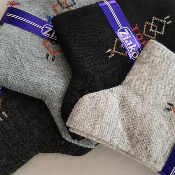 جوراب ساق بلند مردانه ضیاکو مدل پنبه ای کد 5184-633-4 بسته 4 عددی