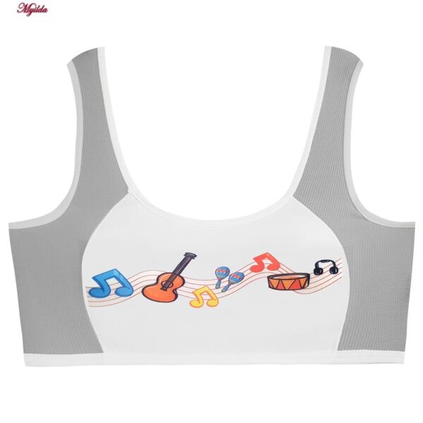 ست شورت و نیم تنه دخترانه ماییلدا مدل پددار ساز و آواز کد 5164-3 رنگ طوسی