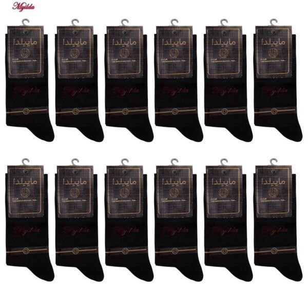 جوراب مردانه ماییلدا مدل 3629-92 بسته 12 عددی