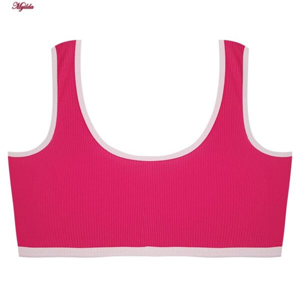 ست شورت و نیم تنه دخترانه ماییلدا مدل پددار گربه و آبمیوه کد 5164-2 رنگ سرخابی