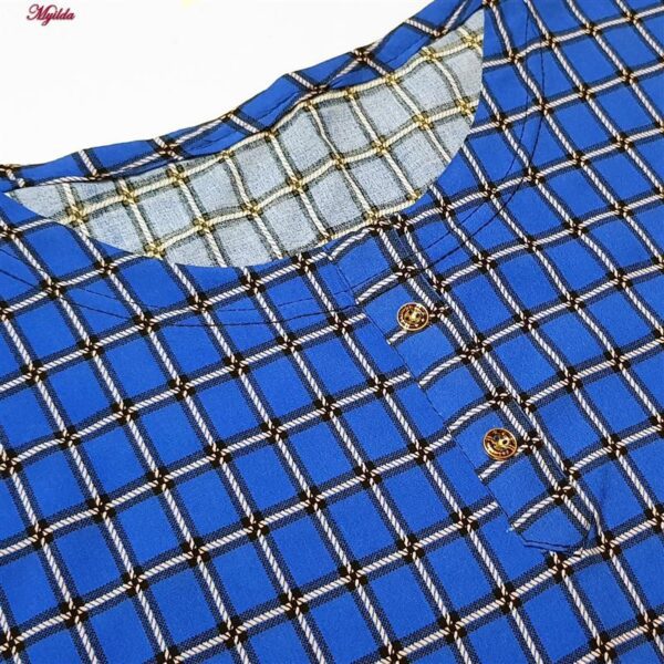 تونیک زنانه ماییلدا مدل چهارخانه کد 5195-5