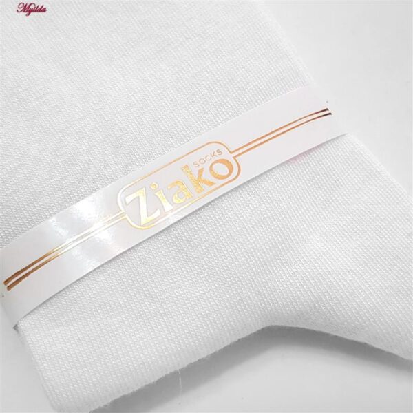 جوراب ساق بلند مردانه ضیاکو مدل پنبه ای کد 5180-118 رنگ سفید