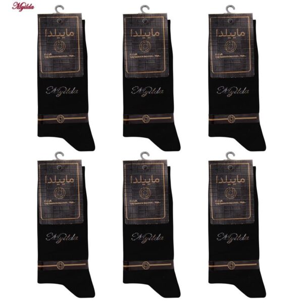 جوراب مردانه ماییلدا مدل 3633-201 بسته 6 عددی